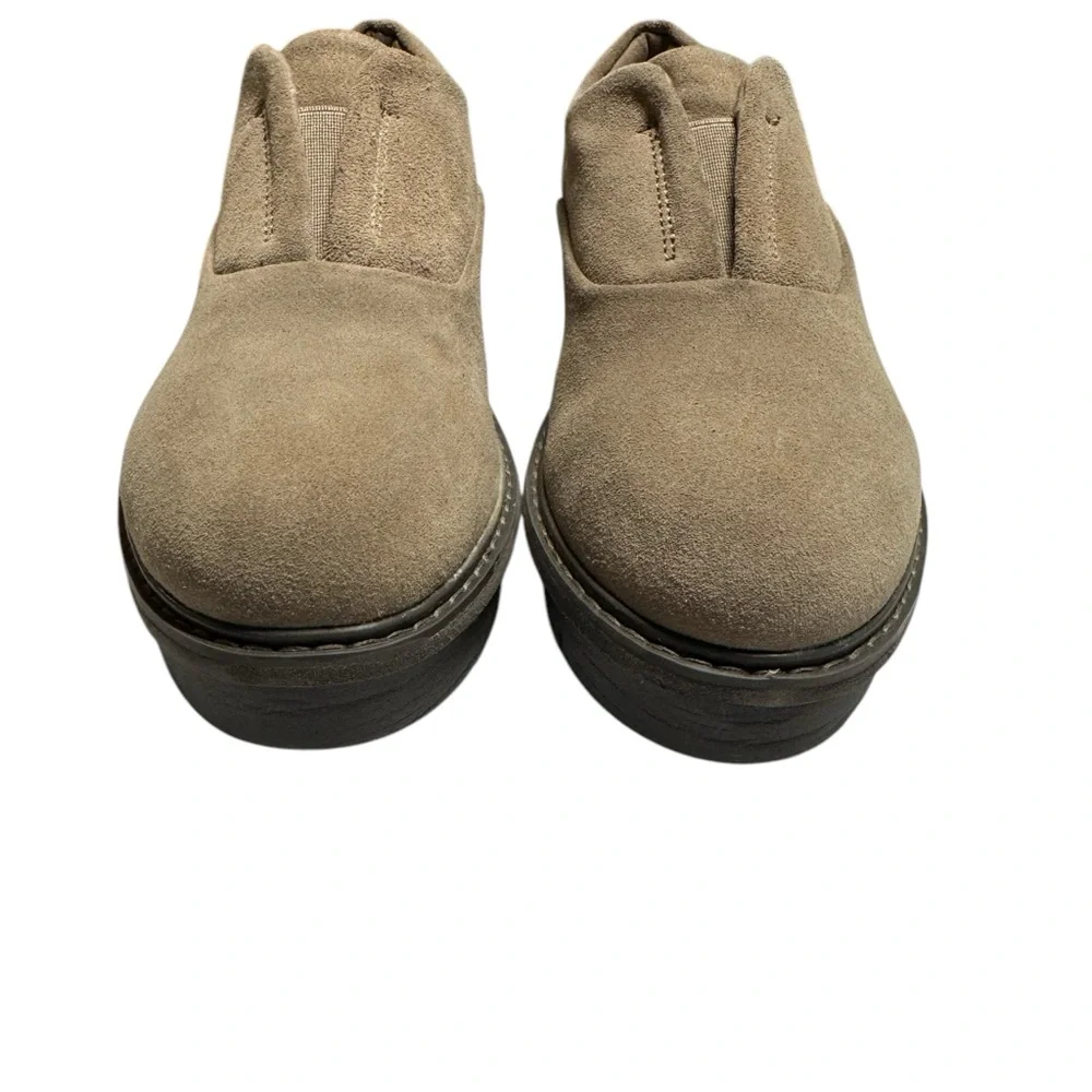 Clarks Womens Airabell Sky Gris Beige Size‎ 9.5M Slip On Casual Shoes Comfort
